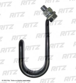 R068922 - Gancho de Acero com Revestimento de Plastico - Ritz