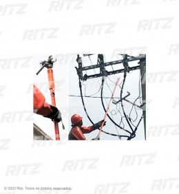 ATR01726-3 Grampo de Aterramento Temporário para Chave Faca - Ritz Ferramentas